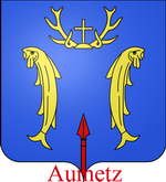 Blason de la ville de aumetz moselle legende150